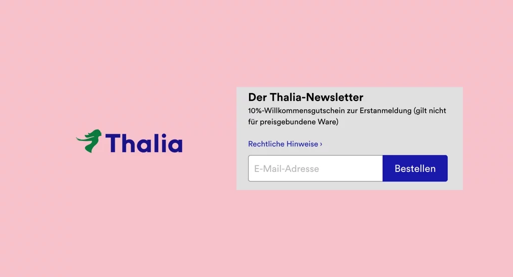 thalia Newsletter 10% Gutschein